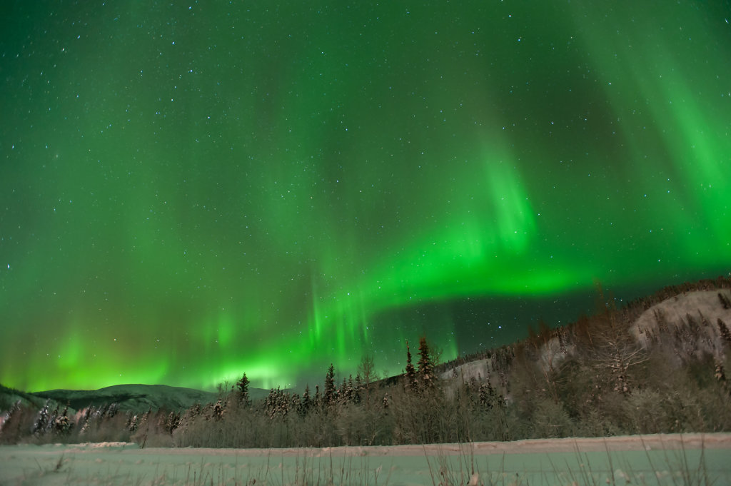 Aurora Borealis in Chena Hot Springs (Alaska / USA)